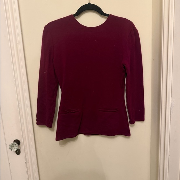Giorgio Armani Deep Red maroon vintage Long Sleeve Top